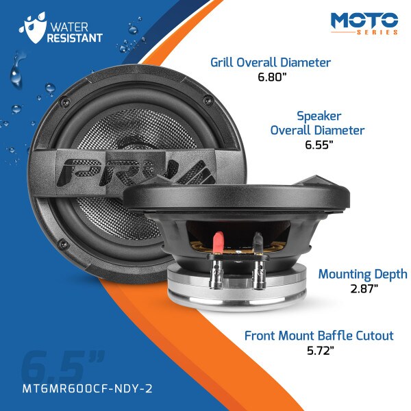 Main product image for PRV Audio MT6MR600CF-NDY-2 Moto Series 6.5" Neodymium Midrange Loudspeaker 2 Ohm267-8034